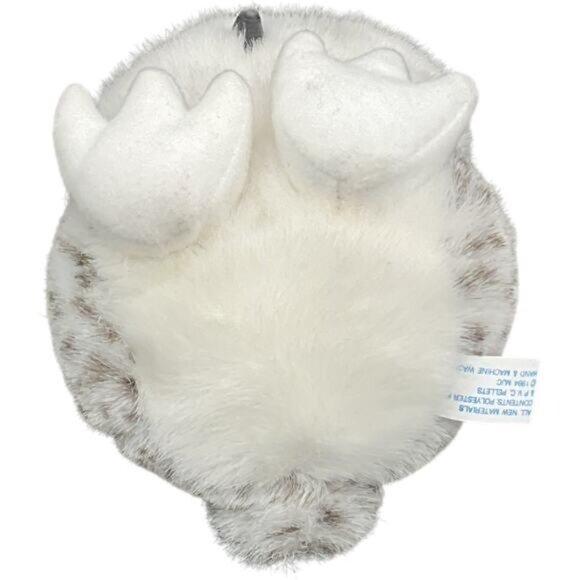 Swibco Owl Plush Beanie Stuffed Animal 1994 PVC Pellet Weighted 5" Hard Eyes - Picture 3 of 3